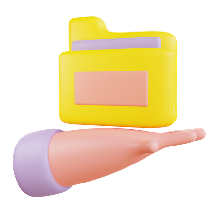 Pasta de negócios  3D Icon
