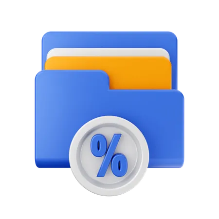 Pasta de ofertas  3D Icon