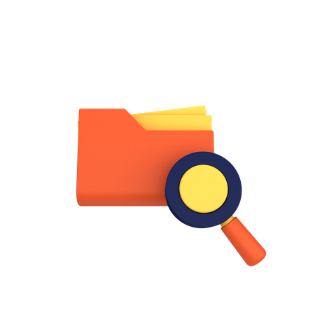 Pasta de pesquisa  3D Icon