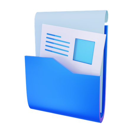 Pasta de relatório  3D Icon