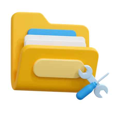 Pasta de reparo  3D Icon