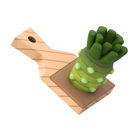 Pasta de Wasabi Fresca  3D Icon
