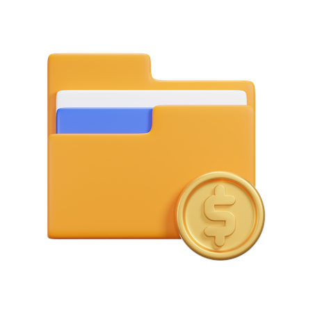 Pasta dólar  3D Icon