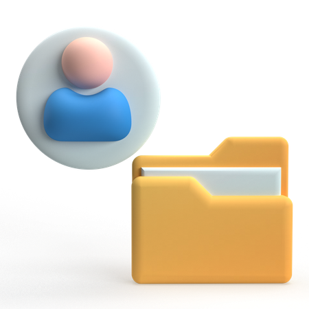 Pasta de usuário  3D Icon