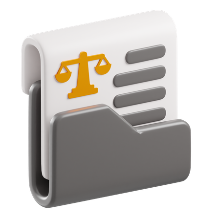 Pasta jurídica  3D Icon