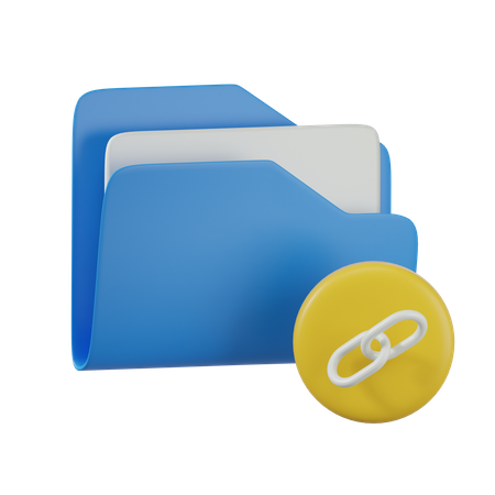 Pasta de links  3D Icon