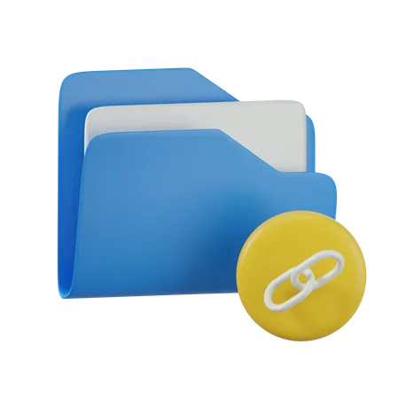 Pasta de links  3D Icon