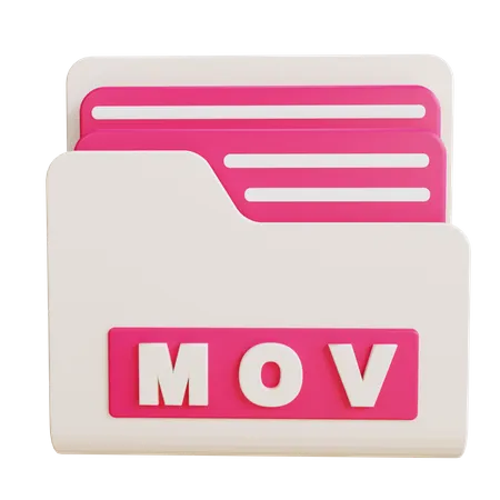 Pasta mov  3D Icon