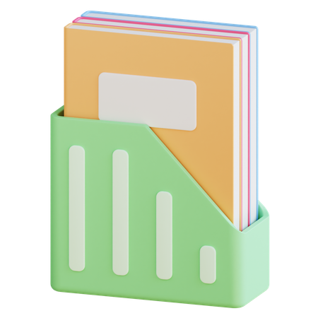 Caderno de pasta  3D Icon