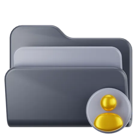 Pasta pessoal  3D Icon