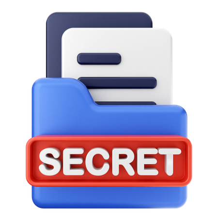 Pasta secreta  3D Icon