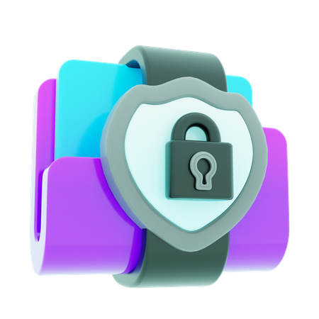 Segurança de pasta  3D Icon