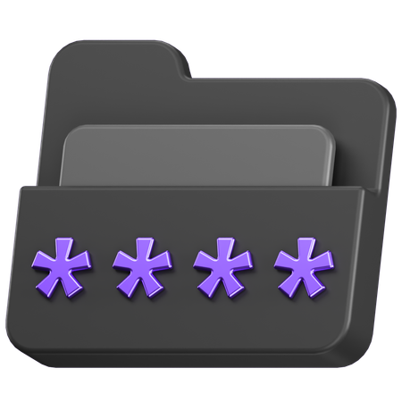 Senha da pasta  3D Icon