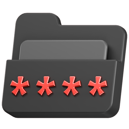 Senha da pasta  3D Icon