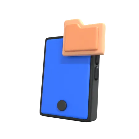 Pasta de telefone  3D Icon