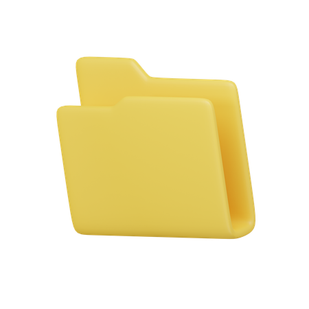 Pasta vazia  3D Icon