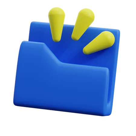 Pasta vazia  3D Icon