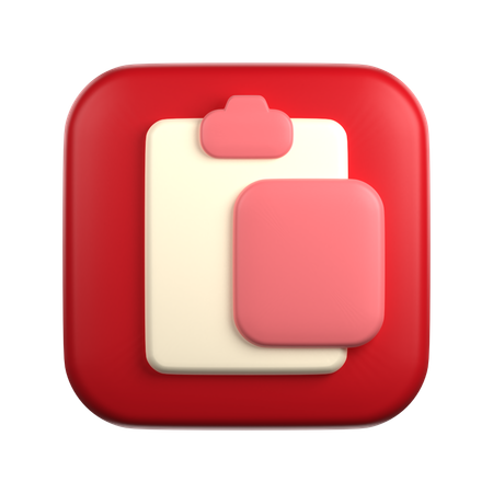 Paste  3D Icon