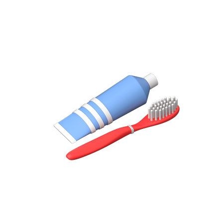 Paste and Brush  3D Icon