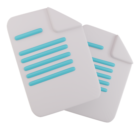 Paste Document  3D Icon