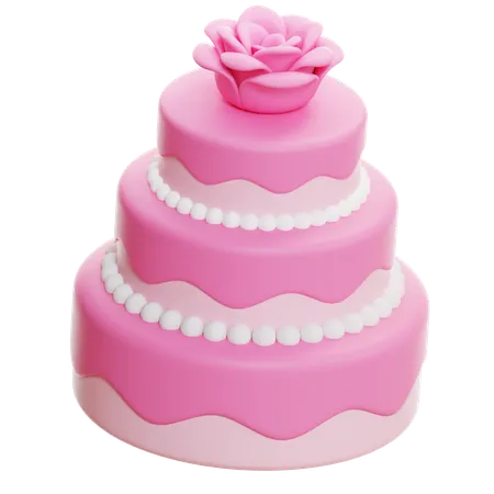 Pastel de boda  3D Icon