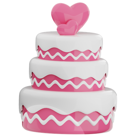 Pastel de boda  3D Icon