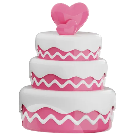 Pastel de boda  3D Icon