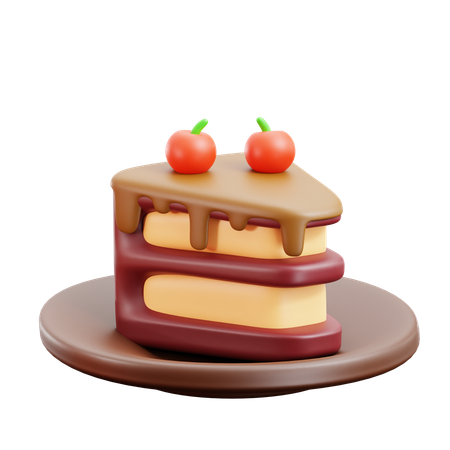 Pastel de café  3D Icon