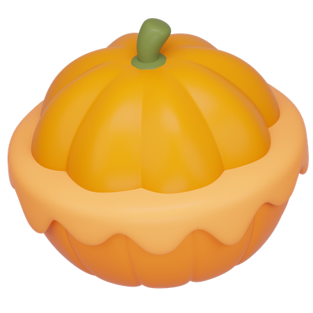 Pastel de calabaza  3D Icon