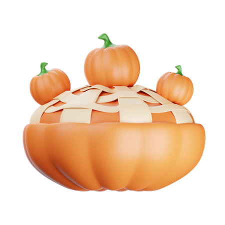 Pastel de calabaza  3D Icon