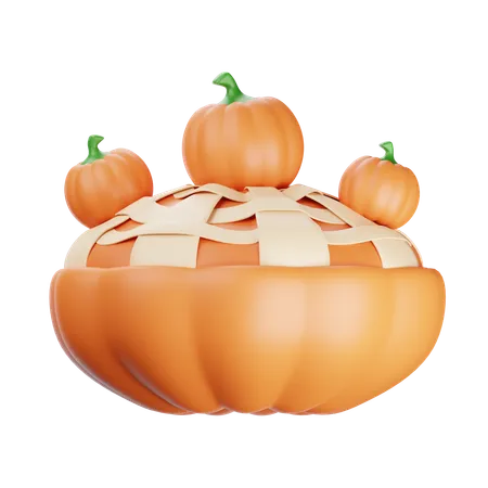 Pastel de calabaza  3D Icon