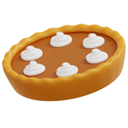 Pastel de calabaza  3D Icon