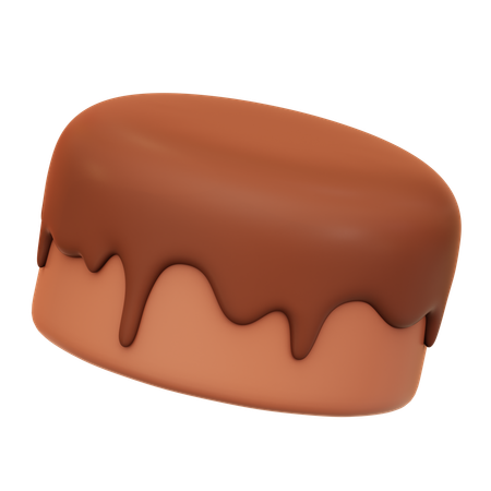 Pastel de chocolate  3D Icon