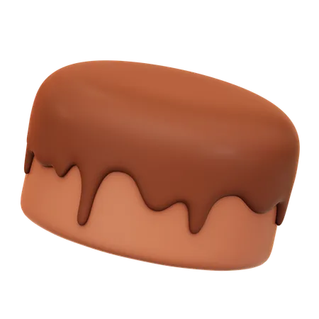 Pastel de chocolate  3D Icon