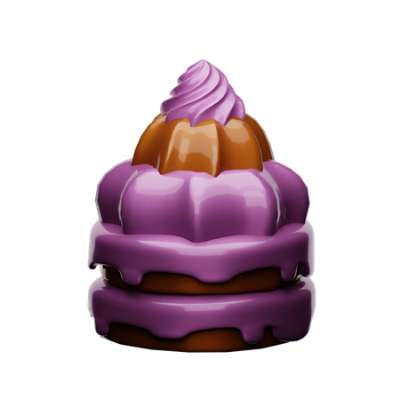 Pastel de chocolate  3D Icon