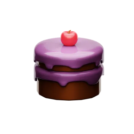 Pastel de chocolate  3D Icon