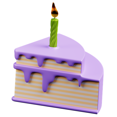 Pastel de cumpleaños  3D Icon