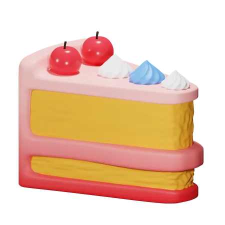 Pastel de cumpleaños  3D Icon