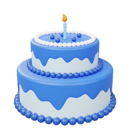 Pastel de cumpleaños  3D Icon