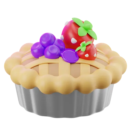 Pastel de fruta  3D Icon