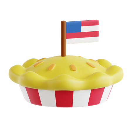 Pastel de independencia  3D Icon