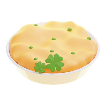 Pastel de pastor  3D Icon