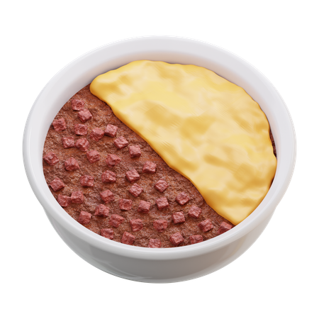 Pastel de pastor  3D Icon