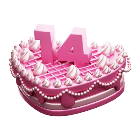 Pastel de san valentin  3D Icon