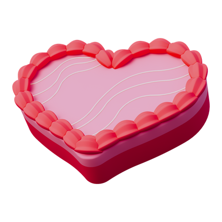 Pastel de san valentin  3D Icon