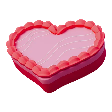 Pastel de san valentin  3D Icon