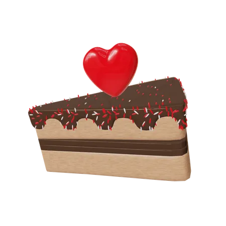 Pastel de san valentin  3D Icon