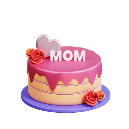 Pastel del dia de la madre  3D Icon
