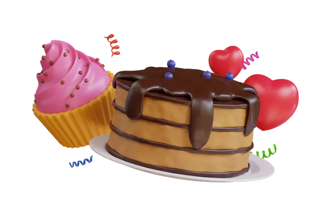Torta dulce  3D Icon