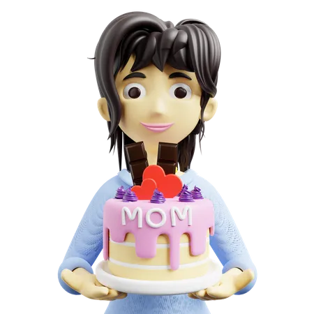 Pastel para mamá  3D Icon